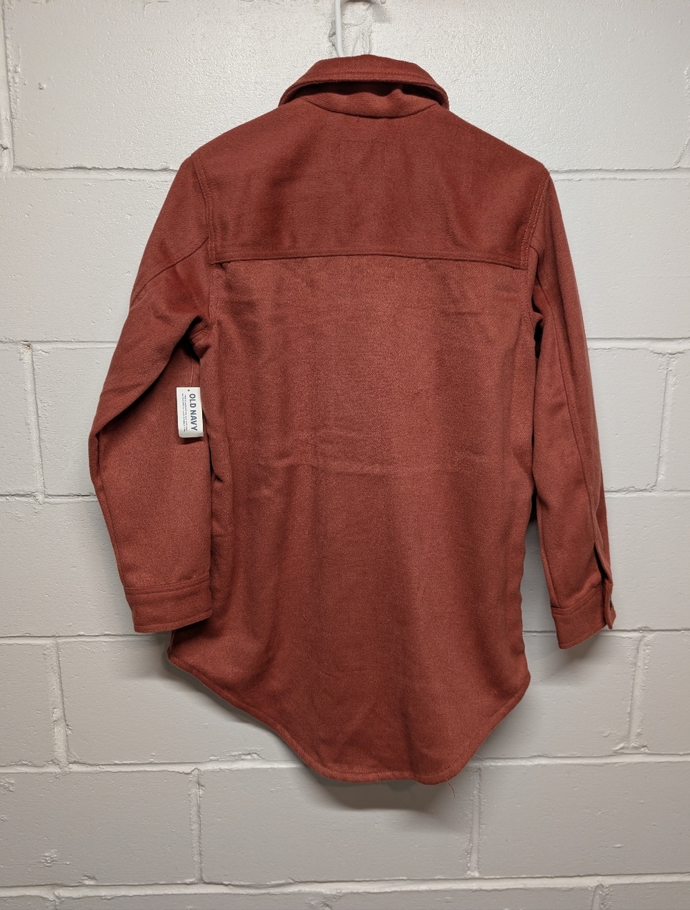 New OLD NAVY Soft Brushed Utility Red/Orange Rust Shacket Jacket (XS) - Picture 2 of 7